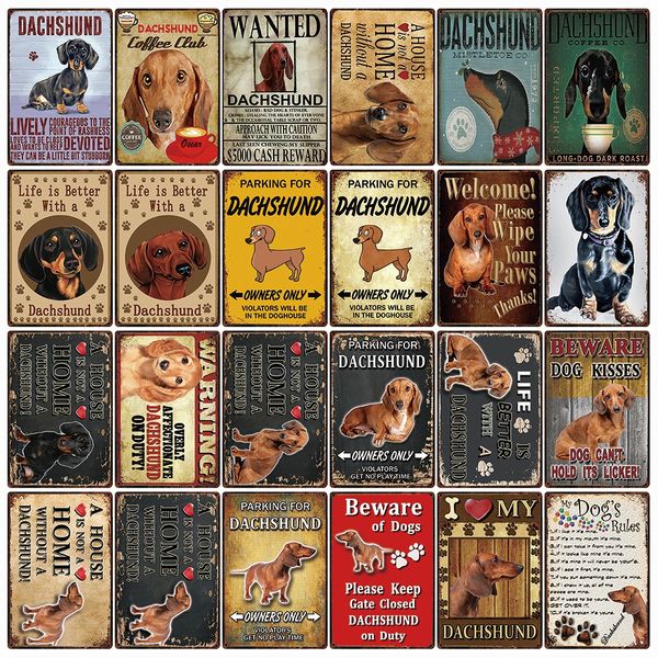 pet dogs rules warning better life with dachshund metal sign home decor bar wall art painting 20*30 cm size dg-12
pet dogs rules warning better life with dachshund metal sign home decor bar wall art painting 20*30 cm size dg-12