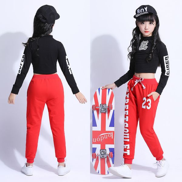 fashion children jazz dance clothing girls street dance hip hop dance costumes kids performance party clothes sets 2-15years, Black;red
fashion children jazz dance clothing girls street dance hip hop dance costumes kids performance party clothes sets 2-15years, Black;red