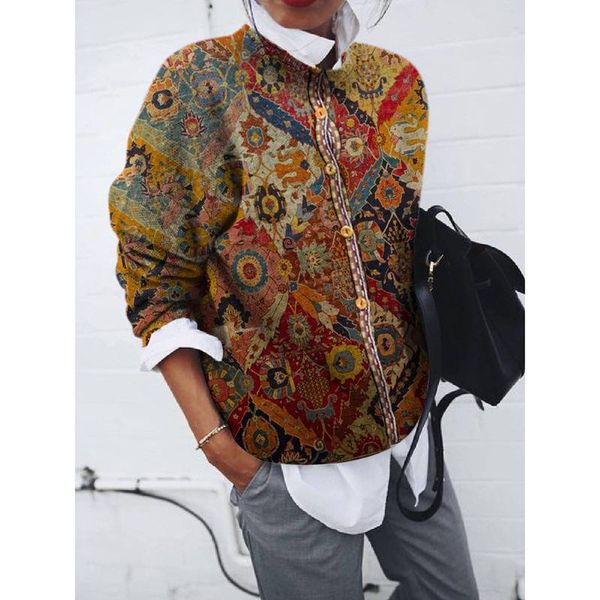 women's jackets coat women fall jacket for vintage print button coats long sleeve o-neck outwear fashion aesthetic streetwear, Black;brown
women's jackets coat women fall jacket for vintage print button coats long sleeve o-neck outwear fashion aesthetic streetwear, Black;brown