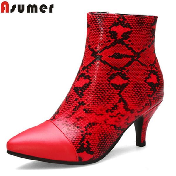 boots asumer 2021 ankle women pointed toe zip autumn winter elegant high heels shoes plus size 34-48, Black
boots asumer 2021 ankle women pointed toe zip autumn winter elegant high heels shoes plus size 34-48, Black