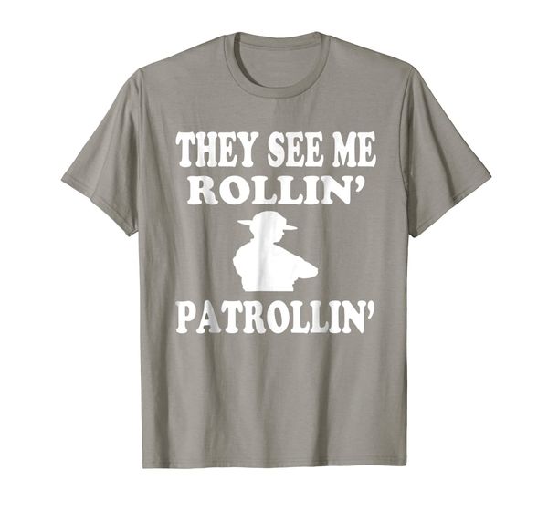 state trooper policeman t shirt patrolman gift tee, White;black 
state trooper policeman t shirt patrolman gift tee, White;black