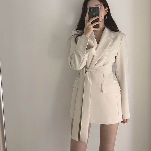 women autumn sashes blazers jackets vintage loose female pockets blazers casual office lady long sleeve blazer outwear, Black;brown
women autumn sashes blazers jackets vintage loose female pockets blazers casual office lady long sleeve blazer outwear, Black;brown
