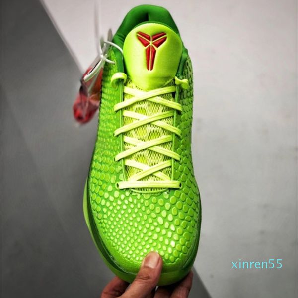 released christmas 6 protro grinch mamba green apple/volt-crimson-black man outdoor shoes sports sneakers with original box
released christmas 6 protro grinch mamba green apple/volt-crimson-black man outdoor shoes sports sneakers with original box