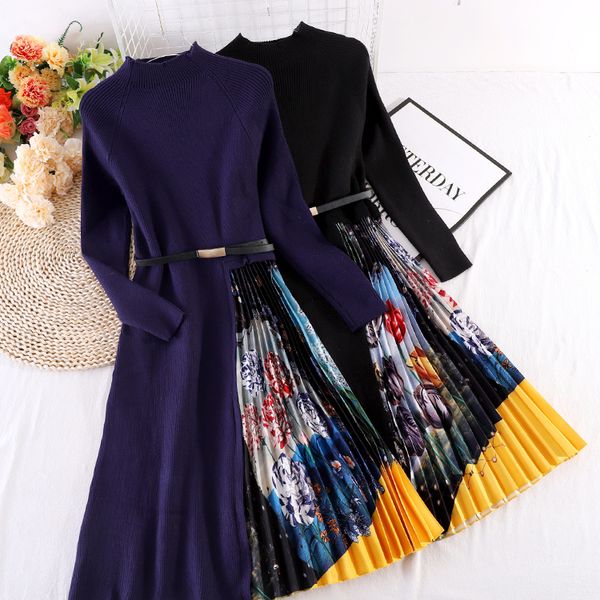 2021 new women elegant spring autumn long sleeve with belt office ladies patchwork printed pleated es vestidos 1wtl, Black;gray
2021 new women elegant spring autumn long sleeve with belt office ladies patchwork printed pleated es vestidos 1wtl, Black;gray