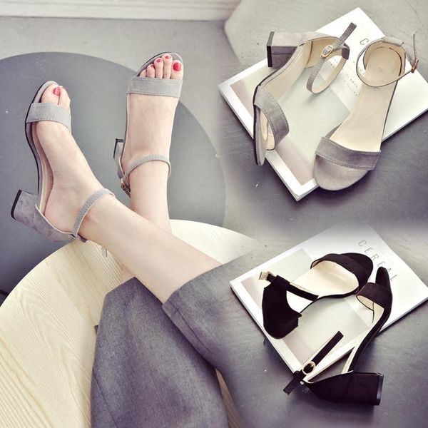 dress shoes women 2021 button sandals women's summer heel fashion high heels chaussure femme zapatos mujer, Black
dress shoes women 2021 button sandals women's summer heel fashion high heels chaussure femme zapatos mujer, Black