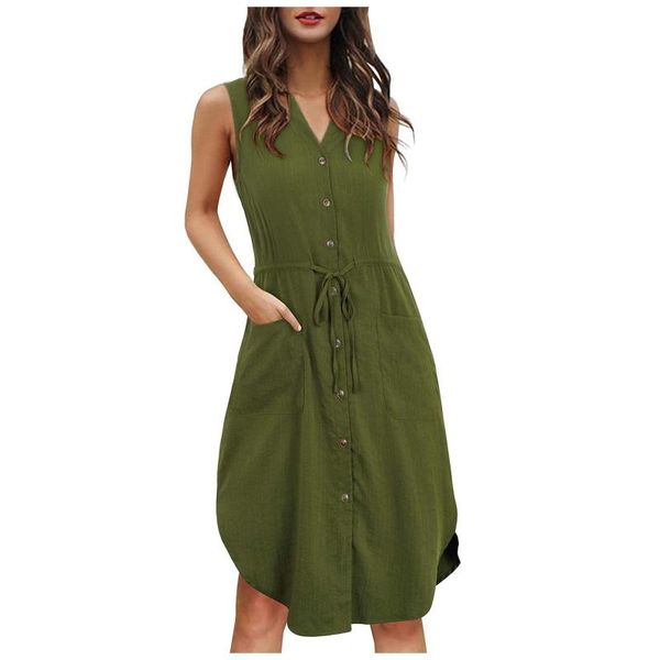 casual dresses summer dress women shirt sleeveless solid colid long tank dressed vest for 2021 vestidos, Black;gray
casual dresses summer dress women shirt sleeveless solid colid long tank dressed vest for 2021 vestidos, Black;gray