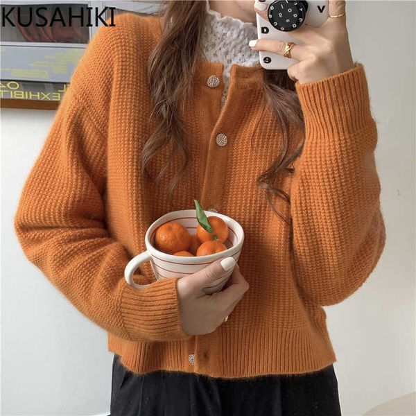 kusahiki korean solid o-neck knitted cardigan long sleeve single breasted women sweater coat spring knitwear 6e664 210602, White
kusahiki korean solid o-neck knitted cardigan long sleeve single breasted women sweater coat spring knitwear 6e664 210602, White
