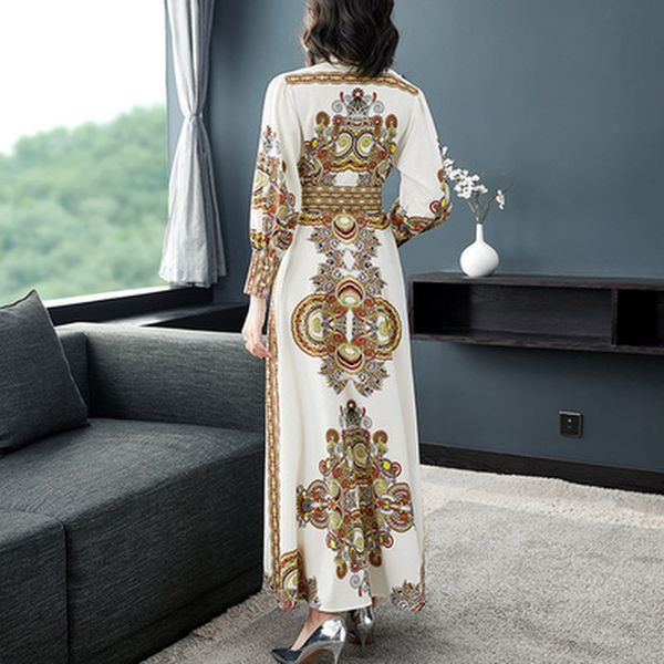runway dressed woman size printing dress vintage sleeve lapel single-breasted maxi-dressed bands ic3c, Black;gray
runway dressed woman size printing dress vintage sleeve lapel single-breasted maxi-dressed bands ic3c, Black;gray