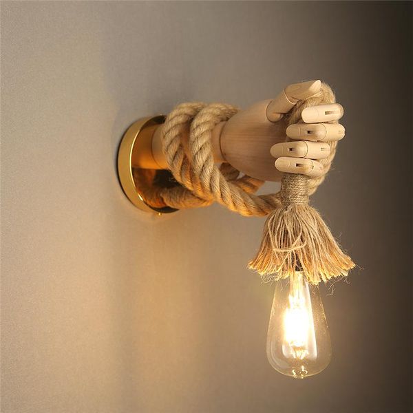 wall lamp retro industrial style rope light fixture simple creative hand shape lamps corridor aisle indoor e27 vanity
wall lamp retro industrial style rope light fixture simple creative hand shape lamps corridor aisle indoor e27 vanity