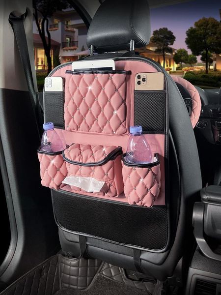 car organizer leather plaid seat back storage bag diamond anti kick pad paper towel phone holder pocket backseat hanging box
car organizer leather plaid seat back storage bag diamond anti kick pad paper towel phone holder pocket backseat hanging box