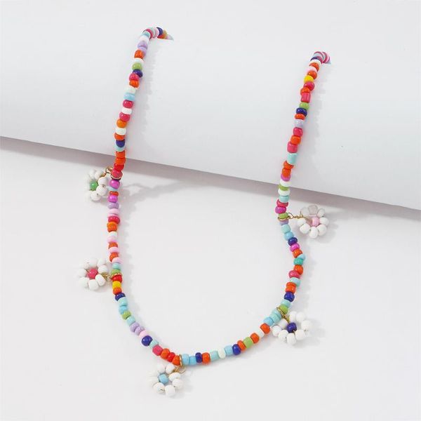 chokers colorful glass strand beads handmade short choker necklace for women boho small daisy flower beaded holiday jewelry, Golden;silver
chokers colorful glass strand beads handmade short choker necklace for women boho small daisy flower beaded holiday jewelry, Golden;silver