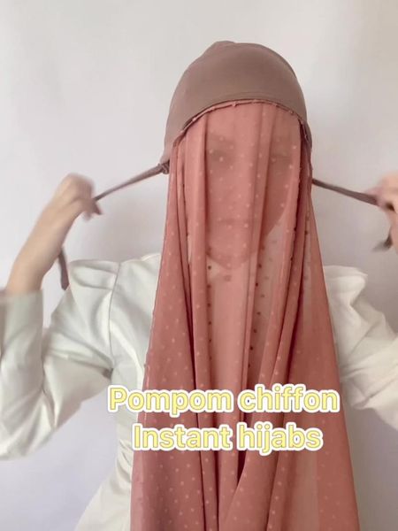 ethnic clothing 2022 fashion women pom chiffon solid color muslim hijab with bonnet elastic rope style malaysia headscarf, Red
ethnic clothing 2022 fashion women pom chiffon solid color muslim hijab with bonnet elastic rope style malaysia headscarf, Red