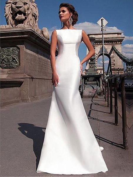 satin 2021 new mermaid es bateau boat neck sleeveless fitted wedding with detachable train bow bride gowns lkf7, White
satin 2021 new mermaid es bateau boat neck sleeveless fitted wedding with detachable train bow bride gowns lkf7, White
