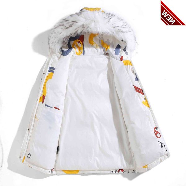 winter male jacket hooded down casual mens print coat with fur collar warm zipper jaqueta masculina parkas, Black
winter male jacket hooded down casual mens print coat with fur collar warm zipper jaqueta masculina parkas, Black