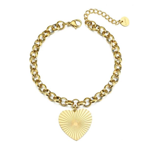 link, chain heart pendant women's hand bracelets stainless steel jewelry gold silver color chains love shape charm bangles fashion trin, Black
link, chain heart pendant women's hand bracelets stainless steel jewelry gold silver color chains love shape charm bangles fashion trin, Black