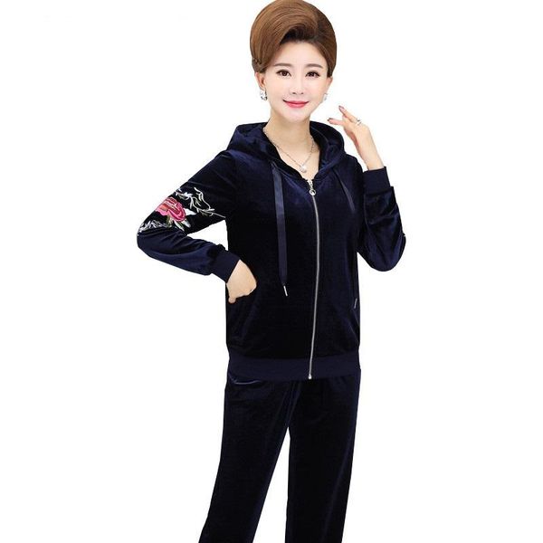 women's tracksuits large size gold velvet sporting clothing sets 2021 spring loose embroidery 2 piece sportswear suit 5xl, Gray
women's tracksuits large size gold velvet sporting clothing sets 2021 spring loose embroidery 2 piece sportswear suit 5xl, Gray
