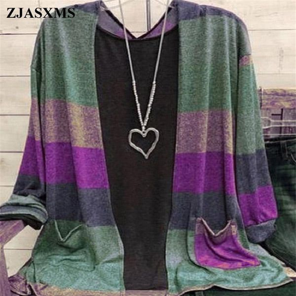 women's jackets women spring autumn colorful striped print patchwork cardigan coat vintage long sleeve pocket loose female outerwear, Black;brown
women's jackets women spring autumn colorful striped print patchwork cardigan coat vintage long sleeve pocket loose female outerwear, Black;brown