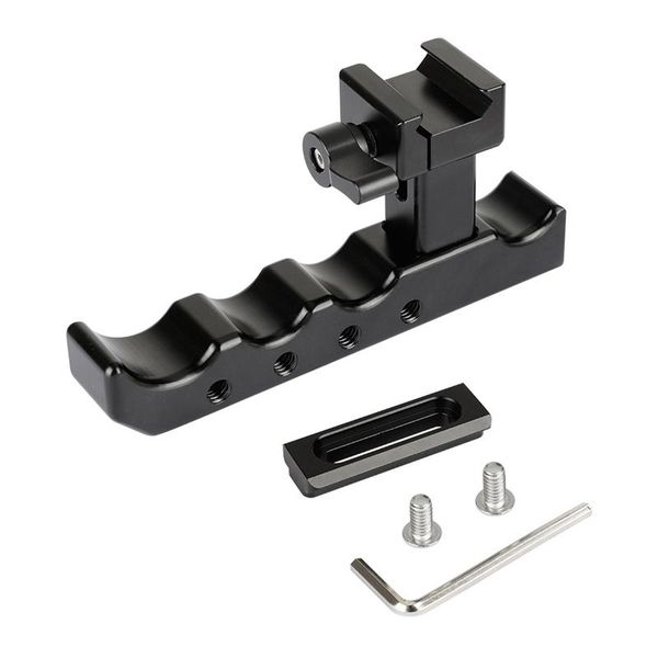 quick release nato cheese handle with nato safety rail for dslr camera cage rig