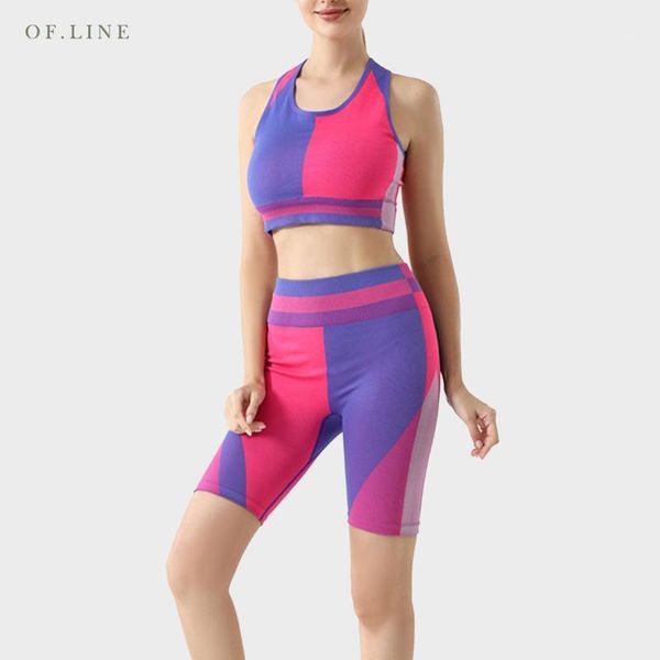 yoga outfit set 2pcs women gym clothing stitching contrast color outdoor sports underwear fitness shorts suit
yoga outfit set 2pcs women gym clothing stitching contrast color outdoor sports underwear fitness shorts suit
