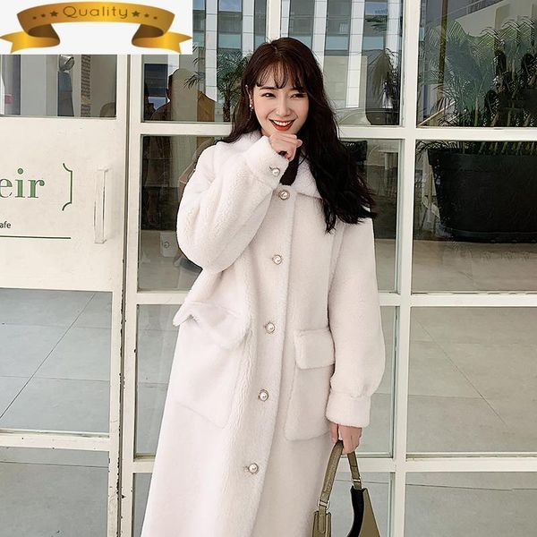 women's fur & faux winter coat real women female long sheep shearing lamb jacket korean clothes wool coats and jackets 1124dlzz, Black
women's fur & faux winter coat real women female long sheep shearing lamb jacket korean clothes wool coats and jackets 1124dlzz, Black