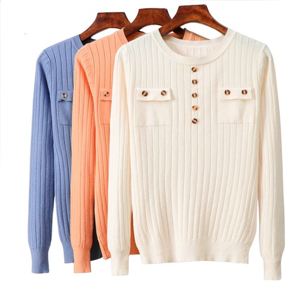 2021 new fashion button round spring autumn solid knitted pullover women soft jumper sweater female knit gi50, White;black
2021 new fashion button round spring autumn solid knitted pullover women soft jumper sweater female knit gi50, White;black