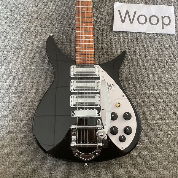 rickenback-6 string electric guitar, 325 electric guitar, bright black paint, high-quality material, double edging, custom store 
rickenback-6 string electric guitar, 325 electric guitar, bright black paint, high-quality material, double edging, custom store