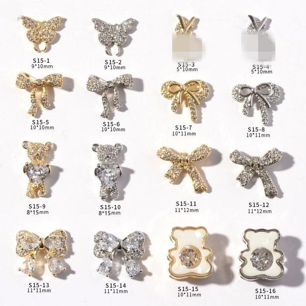 nail art decorations 5pcs shiny luxury zircon 3d charm diamonds crystal bear alloy jewelry manicure design accessories, Silver;gold
nail art decorations 5pcs shiny luxury zircon 3d charm diamonds crystal bear alloy jewelry manicure design accessories, Silver;gold
