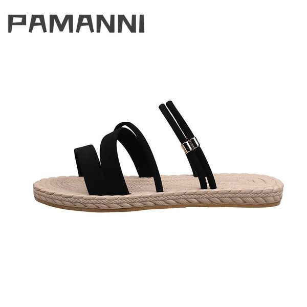 sandals pamanni women stylish seaside female slippers casual cross-strap narrow band summer slip-on walking ladies shoes flats, Black
sandals pamanni women stylish seaside female slippers casual cross-strap narrow band summer slip-on walking ladies shoes flats, Black