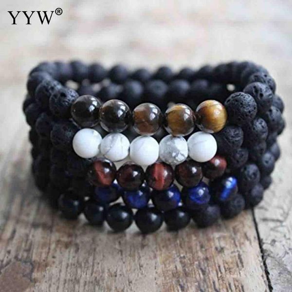 link, chain 8mm lava stone beads bracelet men strand bracelets for women handmade 2021 jewelry charm cuff wristband turquoisa bangle, Black
link, chain 8mm lava stone beads bracelet men strand bracelets for women handmade 2021 jewelry charm cuff wristband turquoisa bangle, Black