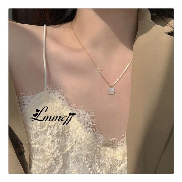 pendant necklaces lmmcjj simple square natural shell necklace for women white gold clavicle chain fashion jewelry accessories christmas gift, Silver
pendant necklaces lmmcjj simple square natural shell necklace for women white gold clavicle chain fashion jewelry accessories christmas gift, Silver