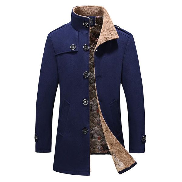 men's wool & blends 2021 men's autumn and winter plus velvet thick coat / medium long section warm trench asian size m-5xl, Black
men's wool & blends 2021 men's autumn and winter plus velvet thick coat / medium long section warm trench asian size m-5xl, Black