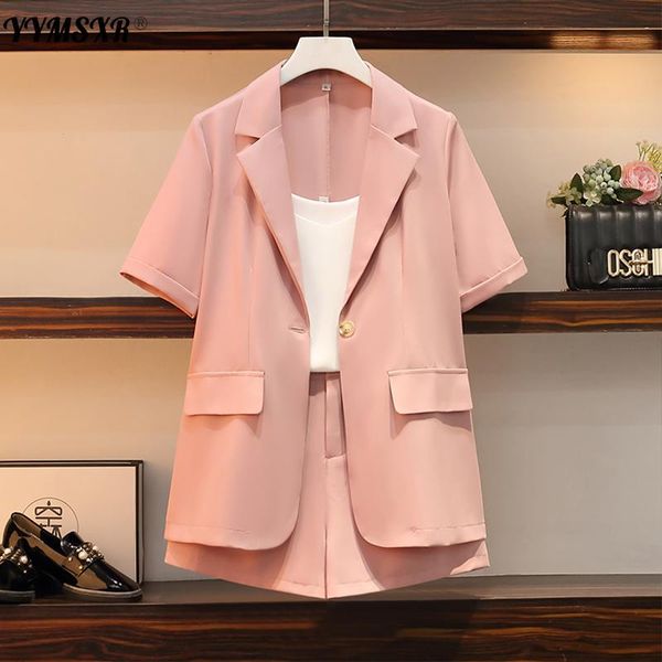 women's two piece pants l-4xl plus size casual 2021 summer short-sleeved ladies suit + fashion suspenders loose shorts 3-piece set, White
women's two piece pants l-4xl plus size casual 2021 summer short-sleeved ladies suit + fashion suspenders loose shorts 3-piece set, White