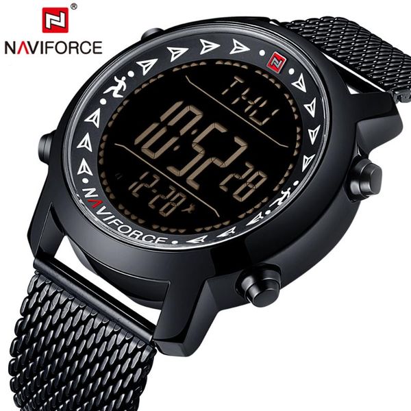 wristwatches naviforce men led digital watch sports watches men's relogio masculino relojes stainless steel military waterproof, Slivery;brown
wristwatches naviforce men led digital watch sports watches men's relogio masculino relojes stainless steel military waterproof, Slivery;brown