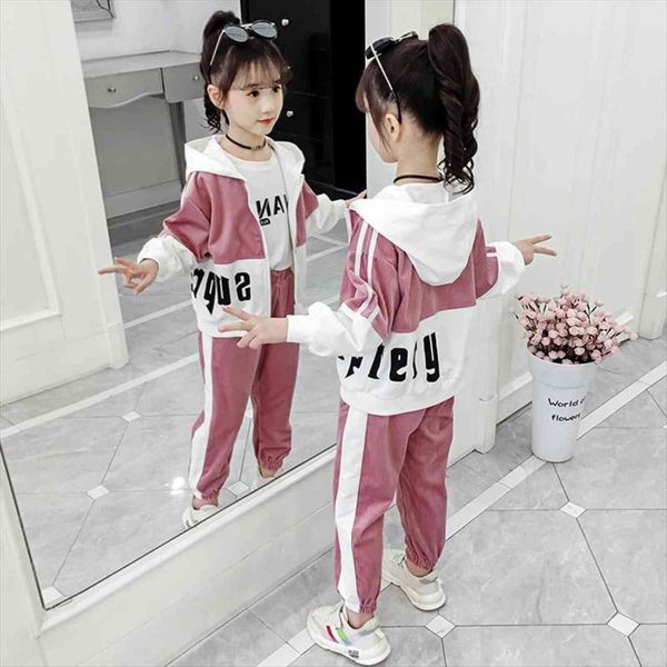 fashion school girls clothing set spring fall kids teenage sportswear clothes suit childrens hooded sweatshirt pants 2 pcs, White
fashion school girls clothing set spring fall kids teenage sportswear clothes suit childrens hooded sweatshirt pants 2 pcs, White