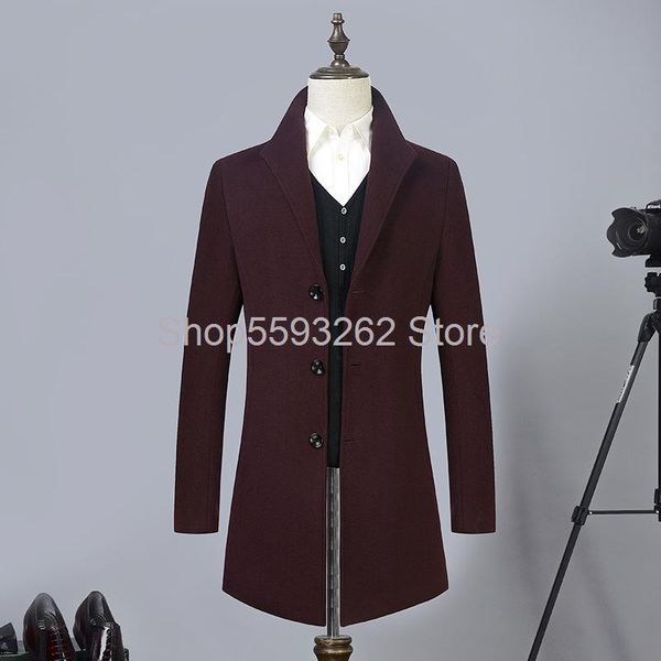 men's wool & blends woolen coat mid-length 2021 season casual slim young and middle-aged, Black
men's wool & blends woolen coat mid-length 2021 season casual slim young and middle-aged, Black