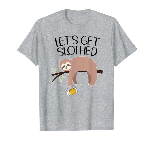 let's get slothed funny beer drinking sloth shirt men gift t-shirt, White;black
let's get slothed funny beer drinking sloth shirt men gift t-shirt, White;black