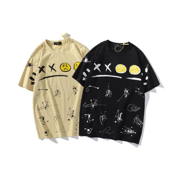 men's t-shirts trendy graffiti smile full of ink short-sleeved casual t-shirt, White;black
men's t-shirts trendy graffiti smile full of ink short-sleeved casual t-shirt, White;black