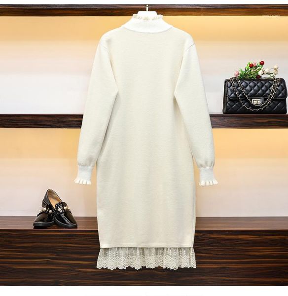 casual dresses plus size women's fashion dress winter half turtleneck sweater loose thin knit lace hem solid color bell sleeves a654, Black;gray
casual dresses plus size women's fashion dress winter half turtleneck sweater loose thin knit lace hem solid color bell sleeves a654, Black;gray