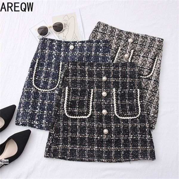 new spring autumn women clothes tweed skirts slim short mini skirt with two pockets 210315, Black
new spring autumn women clothes tweed skirts slim short mini skirt with two pockets 210315, Black