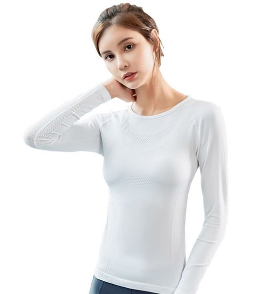 women t-shirt clothing summer women's sports fitns running t-shirts long sleeve, White
women t-shirt clothing summer women's sports fitns running t-shirts long sleeve, White