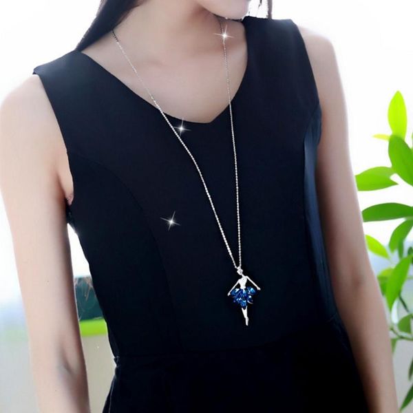 pendant necklaces 40gb sweater necklace long ballet girl women fashion clothes decoration chain, Silver
pendant necklaces 40gb sweater necklace long ballet girl women fashion clothes decoration chain, Silver