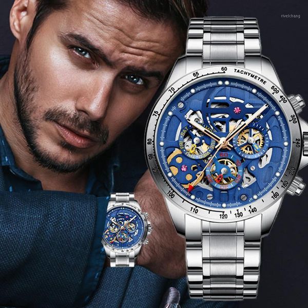 automatic mechanical men watch haiqin mens watches business waterproof military sport clock reloj hombre wristwatches, Slivery;brown
automatic mechanical men watch haiqin mens watches business waterproof military sport clock reloj hombre wristwatches, Slivery;brown