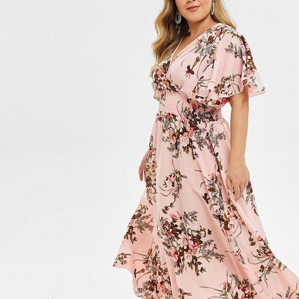 38 summer bohemian long dress plus size fashion women floral printed v neck short sleeve casual floral beach dress vestidos, Black;gray
38 summer bohemian long dress plus size fashion women floral printed v neck short sleeve casual floral beach dress vestidos, Black;gray