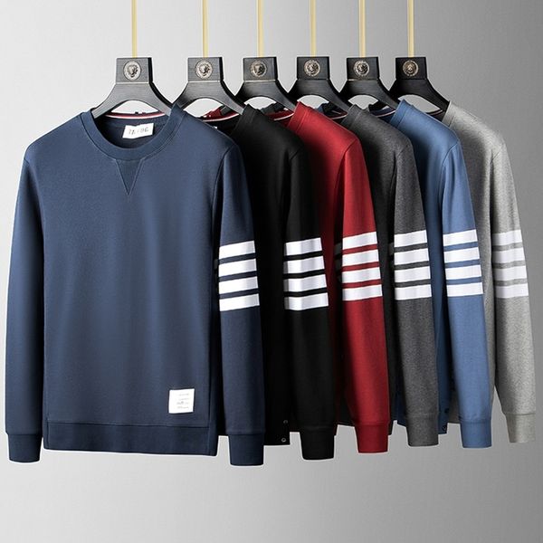 tb fog autumn trend four bar stripe long sleeve pullover sweater couple men's pure cotton casual fashion brand, Black
tb fog autumn trend four bar stripe long sleeve pullover sweater couple men's pure cotton casual fashion brand, Black