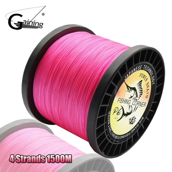 4 strands braided fishing line 1500m multifilament pe line fishing braid 8-140lb stream
4 strands braided fishing line 1500m multifilament pe line fishing braid 8-140lb stream