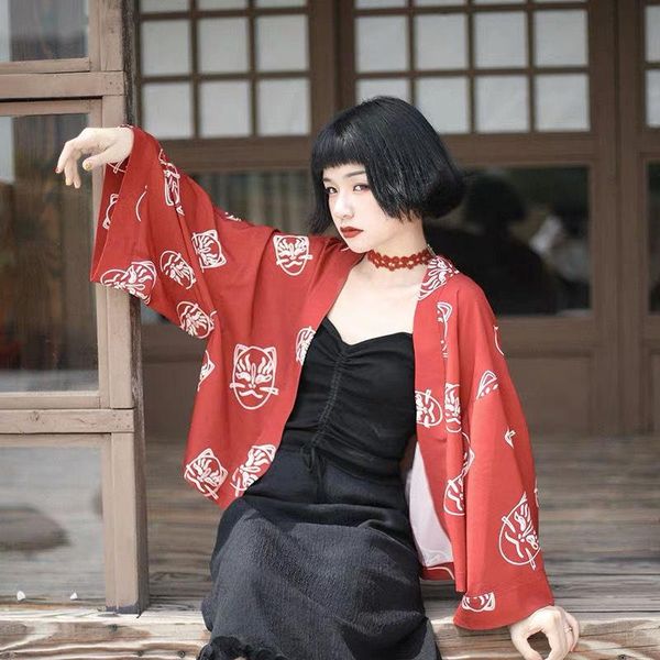 ethnic clothing kimono women summer japanese kimonos femme cardigan traditional casual chiffon streetwears cosplay, Red
ethnic clothing kimono women summer japanese kimonos femme cardigan traditional casual chiffon streetwears cosplay, Red