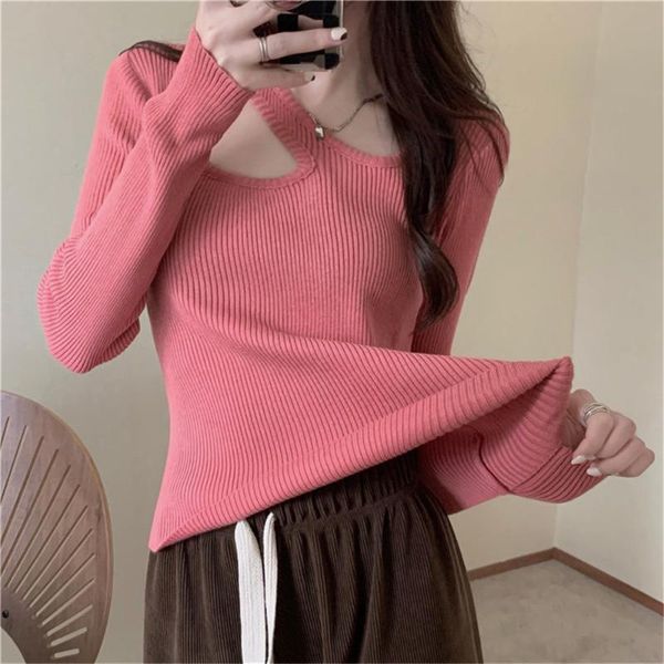 women's sweaters pull chic hollow out slim fit knit pullovers fashion fall jumper knitwear, White;black
women's sweaters pull chic hollow out slim fit knit pullovers fashion fall jumper knitwear, White;black