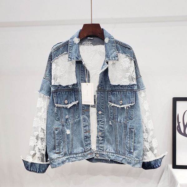 fashion short embroidery denim women coat lace hollow out spliced frayed jeans jacket female streetwear loose outerwear v55d, Black;brown
fashion short embroidery denim women coat lace hollow out spliced frayed jeans jacket female streetwear loose outerwear v55d, Black;brown