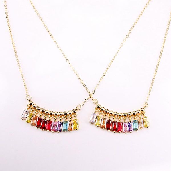 pendant necklaces 6pcs, fashion metal link chain jewelry multi color square charms tassel, Silver
pendant necklaces 6pcs, fashion metal link chain jewelry multi color square charms tassel, Silver