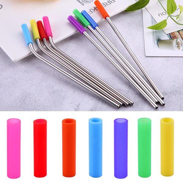 drinking straws 5pcs/lot reusable food grade straw silicone sleeve teeth shockproof stainless steel mate bar accessories
drinking straws 5pcs/lot reusable food grade straw silicone sleeve teeth shockproof stainless steel mate bar accessories